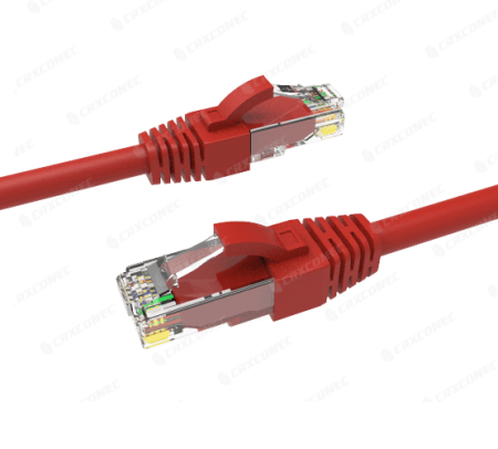 Cable de conexión de parche de cobre LSZH Cat.6 UTP 24 AWG de 1M de color rojo - Cable de parche UTP Cat.6 de 24 AWG con certificación UL